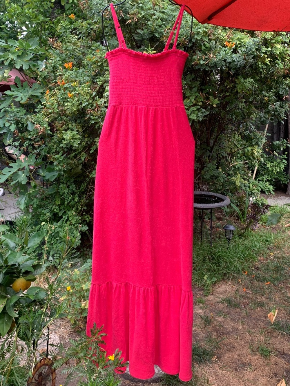 Juicy Couture Ruffle Hem Terrycloth Dress